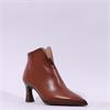 Hispanitas Paris V Cut Heel Ankle Boot - Tan Leather
